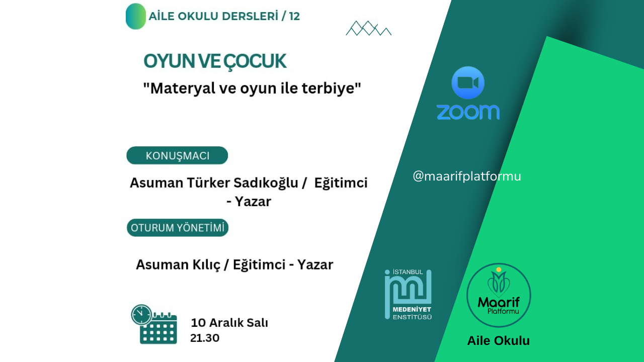 Aile Okulu 12 / Materyal ve Oyun ile Terbiye