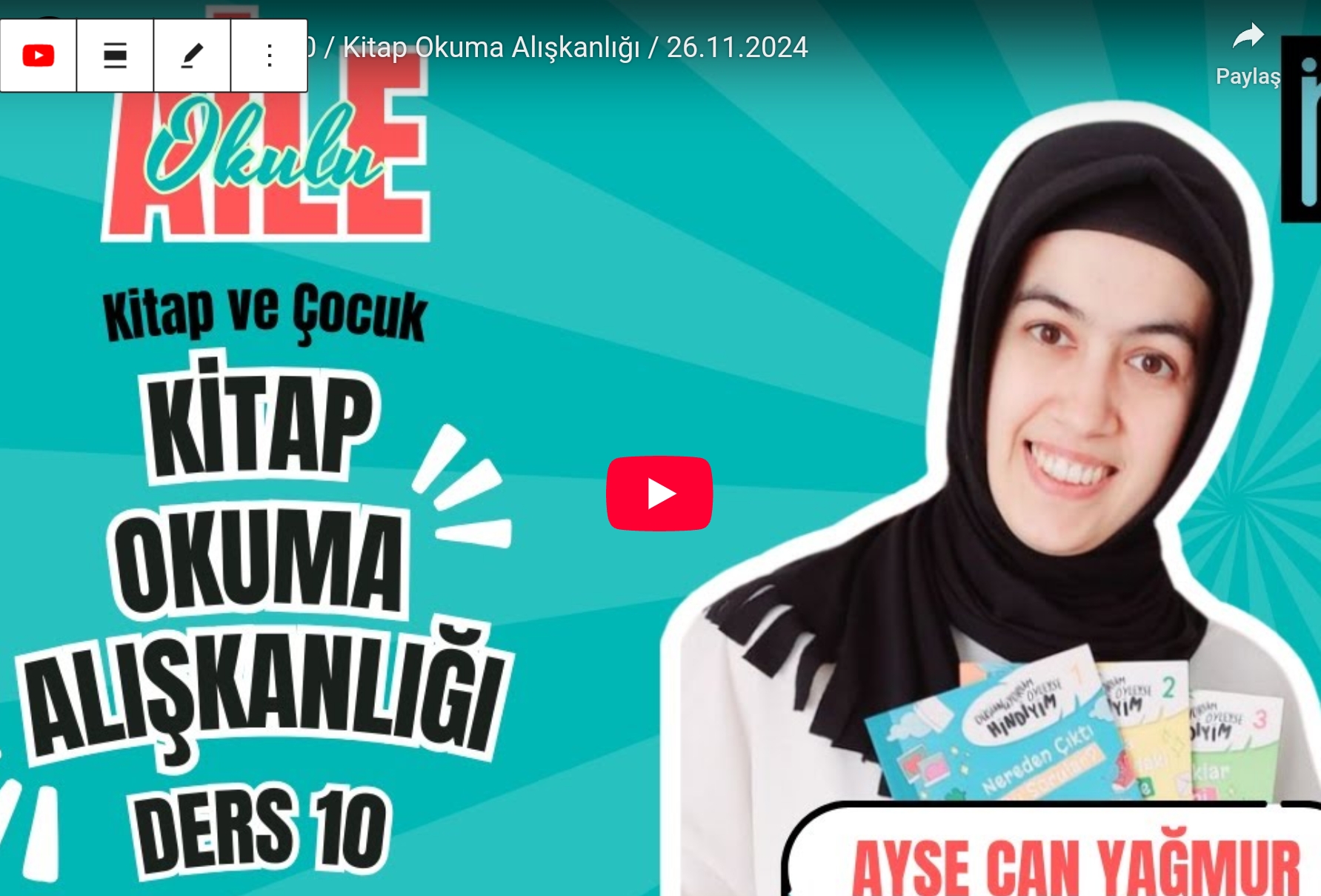 İME Aile Okulu 10 / Kitap Okuma Alışkanlığı