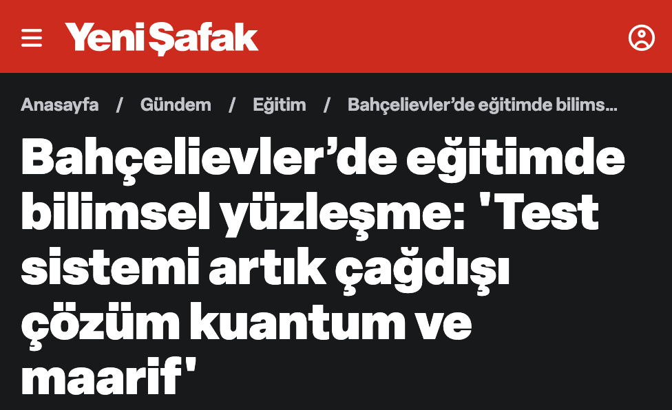 Öğretmen Akademileri'nde Prof. Dr. Osman Çakmak'ın Sunumu Yeni Şafak'ta Dikkat Çekti